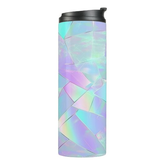 Bouteilles Isothermes Conception turquoise et violette Iridescente (Tourné sur la gauche)