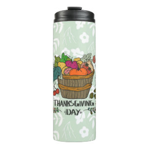 Bouteilles Isothermes Conception vintage du jour de Thanksgiving