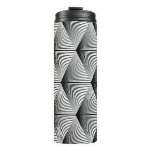 Bouteilles Isothermes Concevez un motif géométrique diamant transparent.