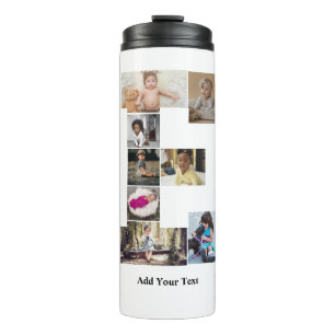 Bouteilles Isothermes Concevez votre propre lettre E photo Collage