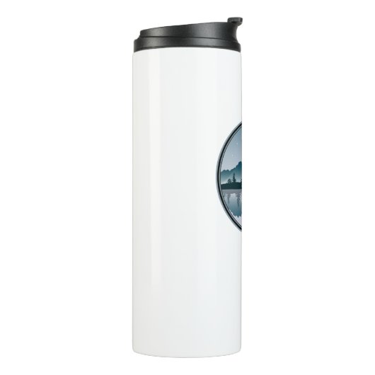 Bouteilles Isothermes Conesus Lake New York Réflexion (Tourné sur la gauche)