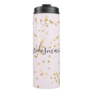 Bouteilles Isothermes Confetti Personnalisé Glam Or