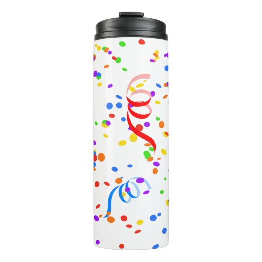 Bouteilles Isothermes Confetti streamer party carnival (Devant)