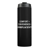 Bouteilles Isothermes Confort + Confort = Confort (Devant)