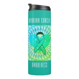 Bouteilles Isothermes Conscience du cancer de l'ovaire Tumbler thermique