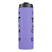 Bouteilles Isothermes Conserver le calme et l'étude sur le nom et la ton (Devant)