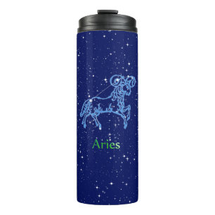 Bouteilles Isothermes Constellation du Bélier et signe du zodiaque avec