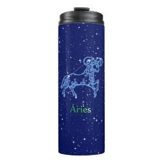 Bouteilles Isothermes Constellation du Bélier et signe du zodiaque avec
