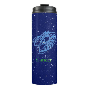 Bouteilles Isothermes Constellation du Cancer et signe du zodiaque avec