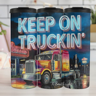 Bouteilles Isothermes Continuez La Nuit Du Neon Du Truckin