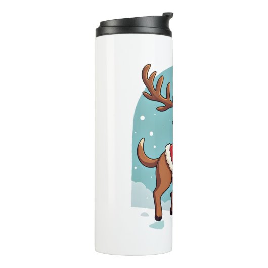 Bouteilles Isothermes Cookies Bulldog Père Noël (Tourné sur la gauche)