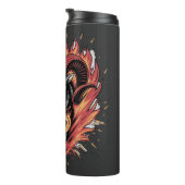 Bouteilles Isothermes Cool Aries en feu Zodiac Astologie design (Tourné sur la droite)