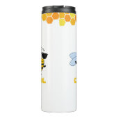 Bouteilles Isothermes Cool | Funny Tendy Bee personnalisable (Dos)