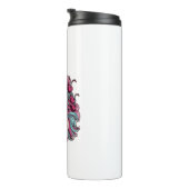 Bouteilles Isothermes Cool kawaii licorne avec cerises Long Sleeve T-Sh (Tourné sur la droite)