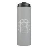 Bouteilles Isothermes Cool monogram, style vibe | Grey & White (Devant)