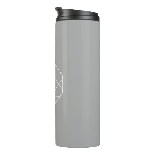 Bouteilles Isothermes Cool monogram, style vibe | Grey & White (Tourné sur la droite)