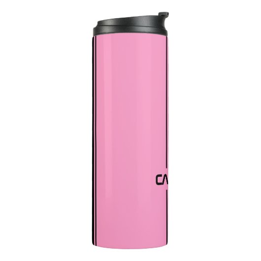 Bouteilles Isothermes Cool personnalisé mignon rose noir course automobi (Tourné sur la gauche)