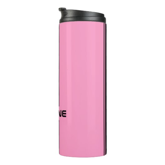 Bouteilles Isothermes Cool personnalisé mignon rose noir course automobi (Tourné sur la droite)