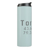 Bouteilles Isothermes Coordonnées de Toronto (Tourné sur la gauche)