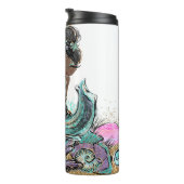 Bouteilles Isothermes *~* Coques Monogramme Parties scintillant Sirène T (Tourné sur la droite)