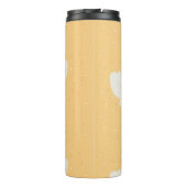 Bouteilles Isothermes Coques sur sable brun motif (Dos)