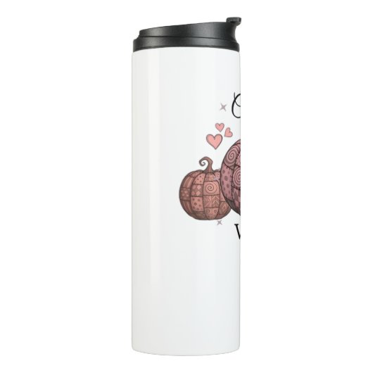 Bouteilles Isothermes Coquette Citrouille rose Chat classique T-shirt (Tourné sur la gauche)