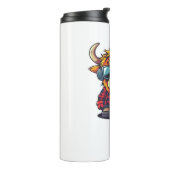 Bouteilles Isothermes Coquette Highland Cow Bubblegum Tshirt Design, Hol (Tourné sur la gauche)