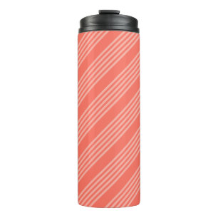 Bouteilles Isothermes Corail vivant cinq bandes motif