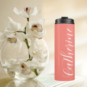Bouteilles Isothermes Coral Stylisé Mariage Bridesmaid
