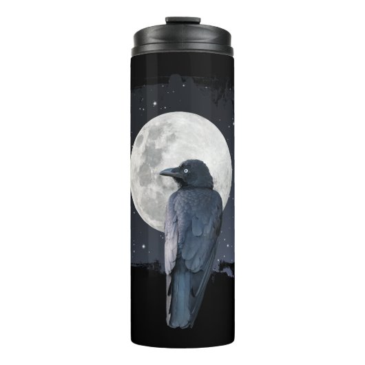 Bouteilles Isothermes Corbeau de la forêt Lune froide (Devant)