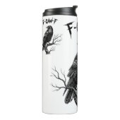 Bouteilles Isothermes Corbeau - F-Caw-F (Tourné sur la gauche)
