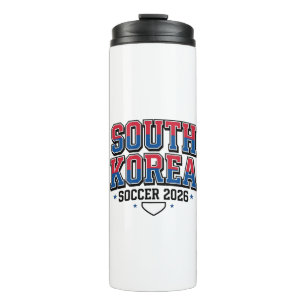 Bouteilles Isothermes Corée du Sud Football 2026 Football Gras Typogr Pa