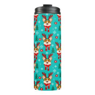 Bouteilles Isothermes Corgi chien de vacances festif