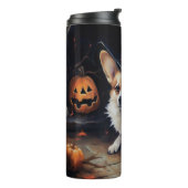 Bouteilles Isothermes Corgi Citrouille Halloween effroi (Tourné sur la gauche)