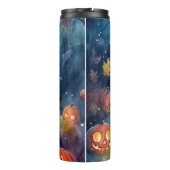 Bouteilles Isothermes Corgi d'Halloween avec la peur Citrouille (Dos)