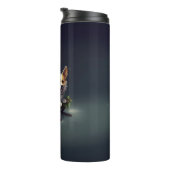 Bouteilles Isothermes Corgi neige de Noël hiver (Tourné sur la droite)