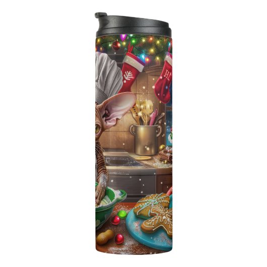 Bouteilles Isothermes Cornish Rex Gîtes : Noël festif (Tourné sur la droite)