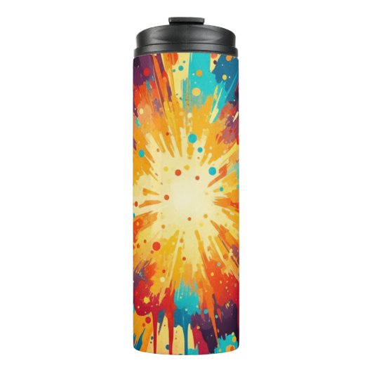 Bouteilles Isothermes Cosmic Burst Abstract Splatter Art (Devant)