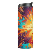 Bouteilles Isothermes Cosmic Burst Abstract Splatter Art (Tourné sur la gauche)
