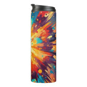 Bouteilles Isothermes Cosmic Burst Abstract Splatter Art (Tourné sur la droite)