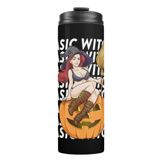 Bouteilles Isothermes Costume basique de sorcière d'Halloween drôle Sarc (Devant)