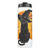 Bouteilles Isothermes Costume Chat Noir Scary Halloween sorcière Casquet (Devant)