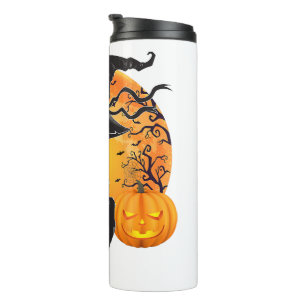 Bouteilles Isothermes Costume Chat Noir Scary Halloween sorcière Casquet