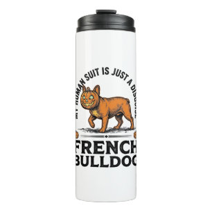 Bouteilles Isothermes Costume de Halloween pour Bulldog français Citroui
