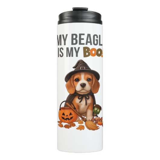 Bouteilles Isothermes Costume d'Halloween beagle Mon Beagle est Mon Chie (Devant)