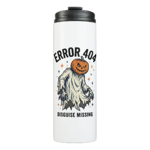 Bouteilles Isothermes Costume Halloween 404 Citrouille Fantôme Erreur De