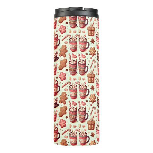 Bouteilles Isothermes Cosy Christmas Cocoa and Gingerpain Motif (Dos)