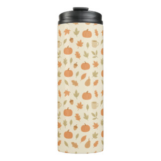 Bouteilles Isothermes Cosy épice Citrouille Automne Motif sans couture