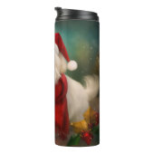 Bouteilles Isothermes Coton De Tulear Chien dans la neige Noël (Tourné sur la droite)