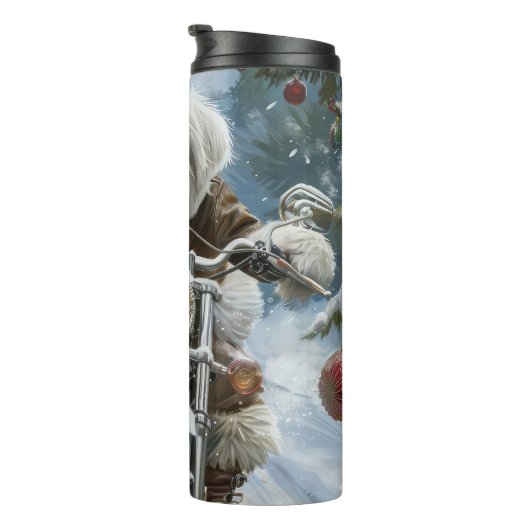 Bouteilles Isothermes Coton De Tulear Chien équitation Moto Noël (Tourné sur la droite)